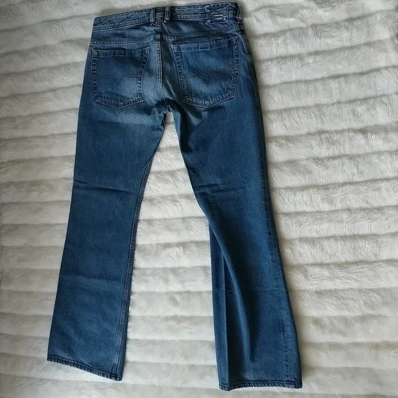 Diesel Men's Straight Jeans in Blue - Picture 2 of 6